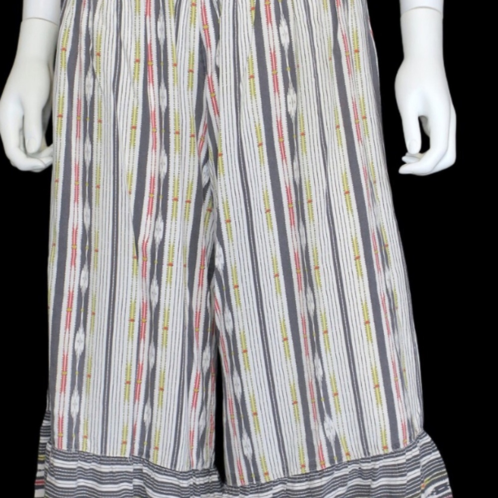 Anthropologie Maeve Zamirah smocked wide-leg cropped pants - Picture 2 of 7